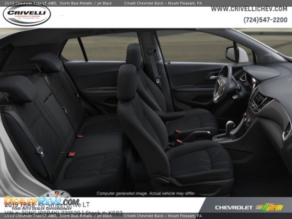 2019 Chevrolet Trax LT AWD Storm Blue Metallic / Jet Black Photo #6