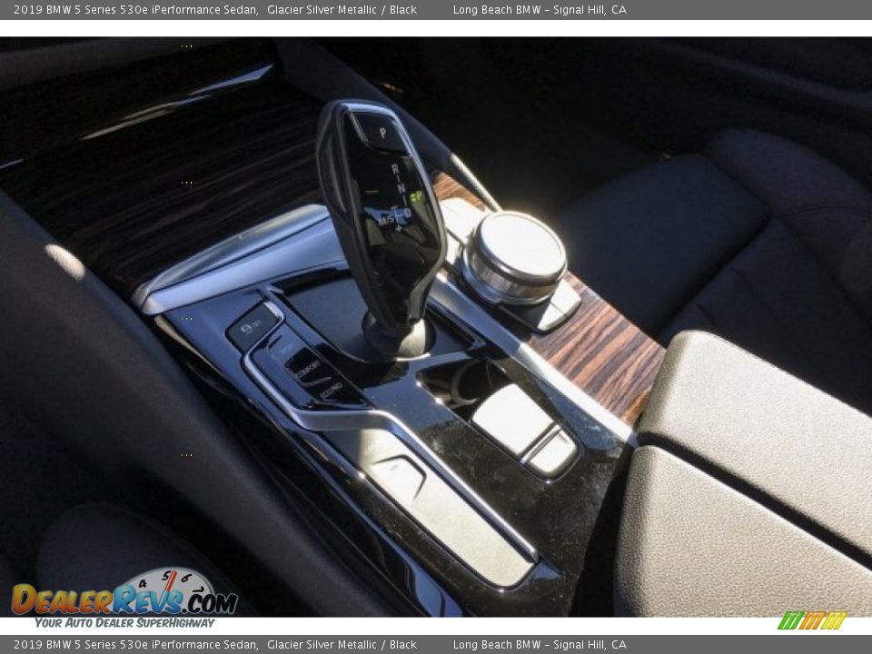 2019 BMW 5 Series 530e iPerformance Sedan Glacier Silver Metallic / Black Photo #7