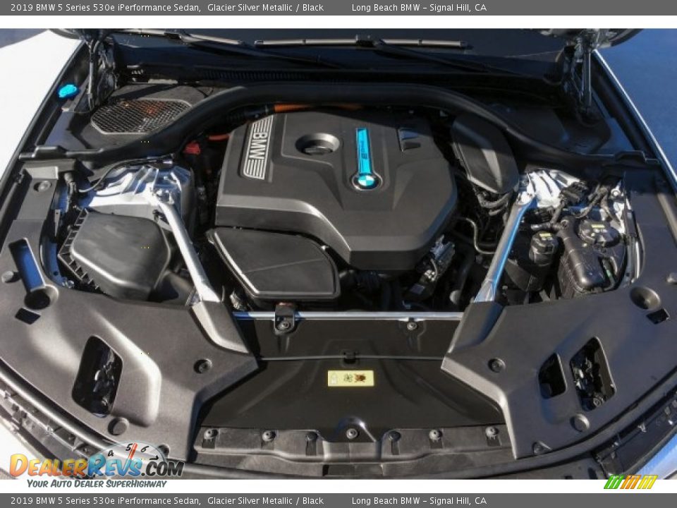 2019 BMW 5 Series 530e iPerformance Sedan Glacier Silver Metallic / Black Photo #8