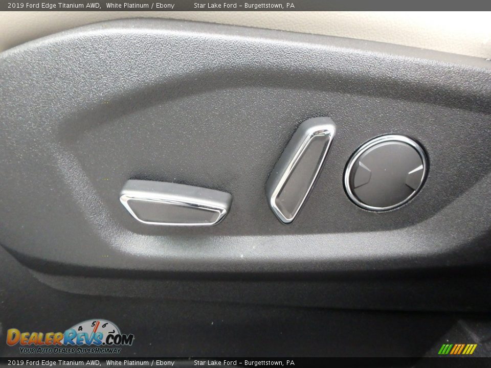 2019 Ford Edge Titanium AWD White Platinum / Ebony Photo #15
