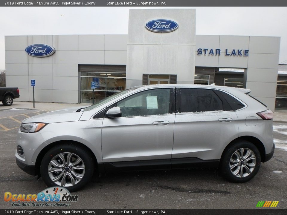 2019 Ford Edge Titanium AWD Ingot Silver / Ebony Photo #1