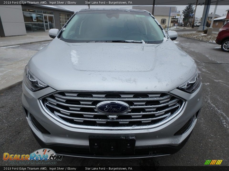 2019 Ford Edge Titanium AWD Ingot Silver / Ebony Photo #2