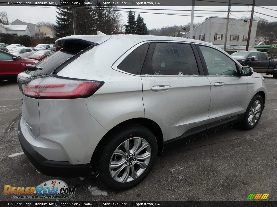 2019 Ford Edge Titanium AWD Ingot Silver / Ebony Photo #5
