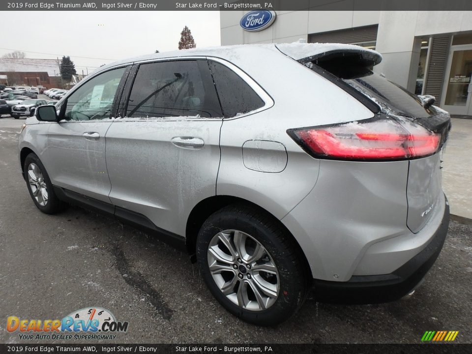 2019 Ford Edge Titanium AWD Ingot Silver / Ebony Photo #8