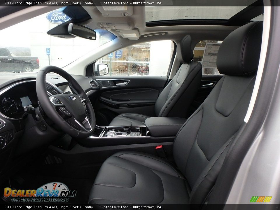 Front Seat of 2019 Ford Edge Titanium AWD Photo #10