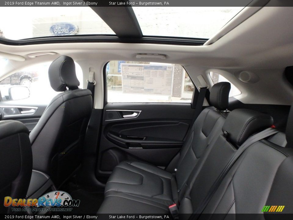 2019 Ford Edge Titanium AWD Ingot Silver / Ebony Photo #11