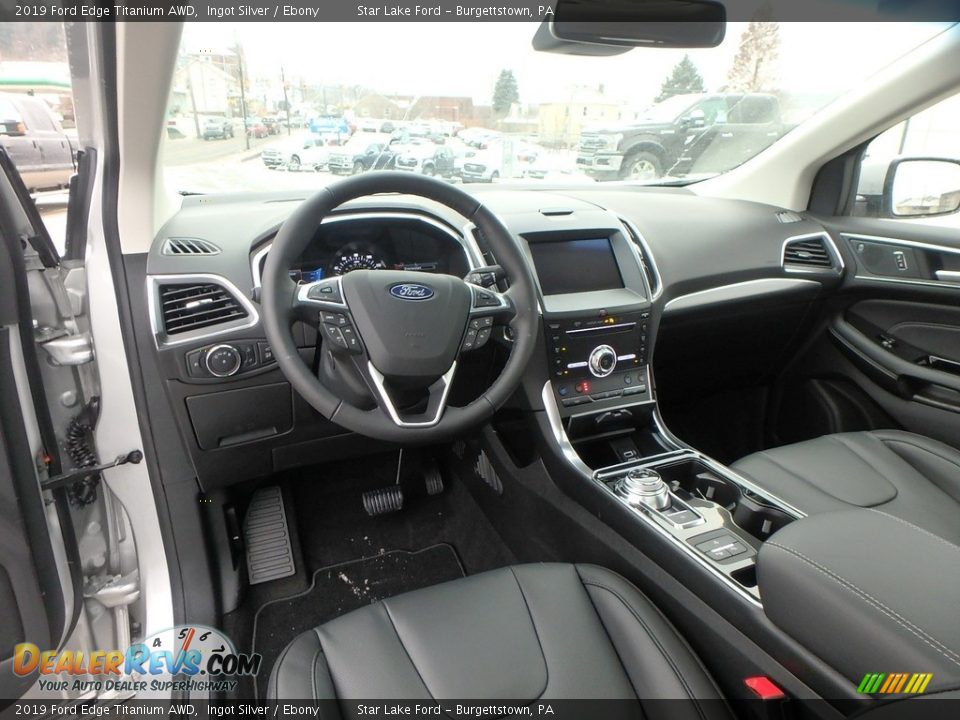 2019 Ford Edge Titanium AWD Ingot Silver / Ebony Photo #12