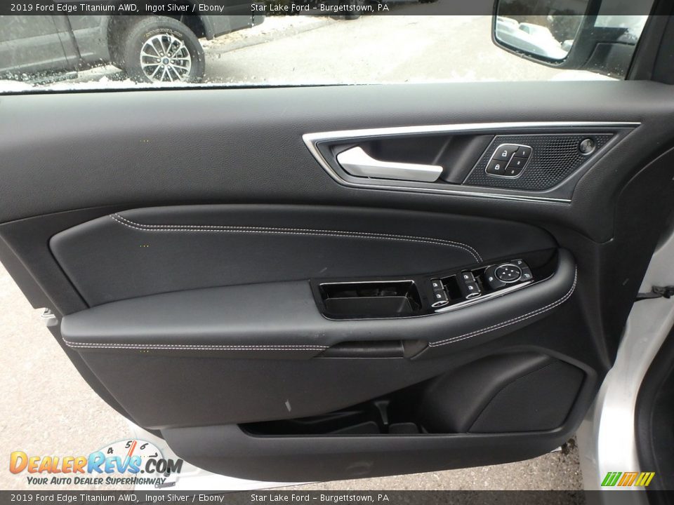 2019 Ford Edge Titanium AWD Ingot Silver / Ebony Photo #13
