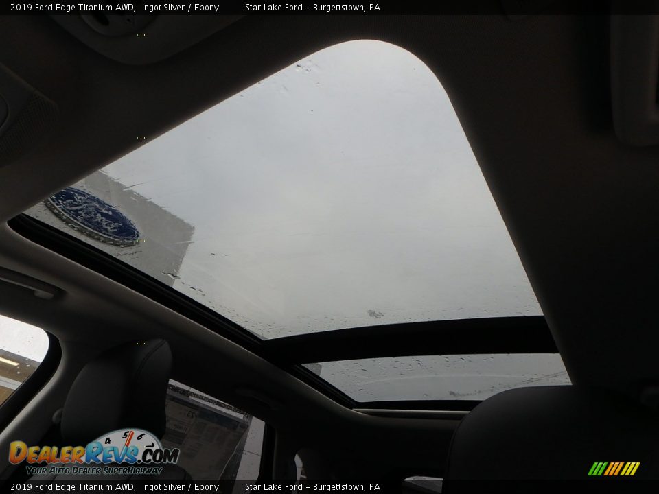 2019 Ford Edge Titanium AWD Ingot Silver / Ebony Photo #14
