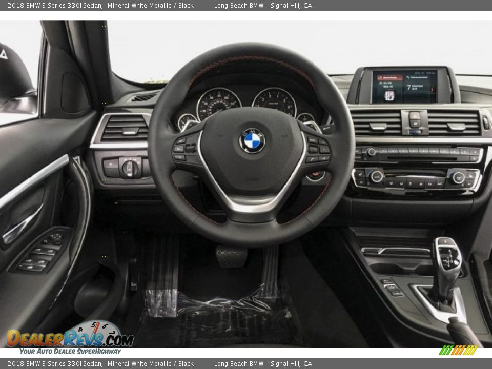 2018 BMW 3 Series 330i Sedan Mineral White Metallic / Black Photo #4