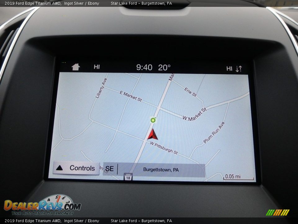 2019 Ford Edge Titanium AWD Ingot Silver / Ebony Photo #19