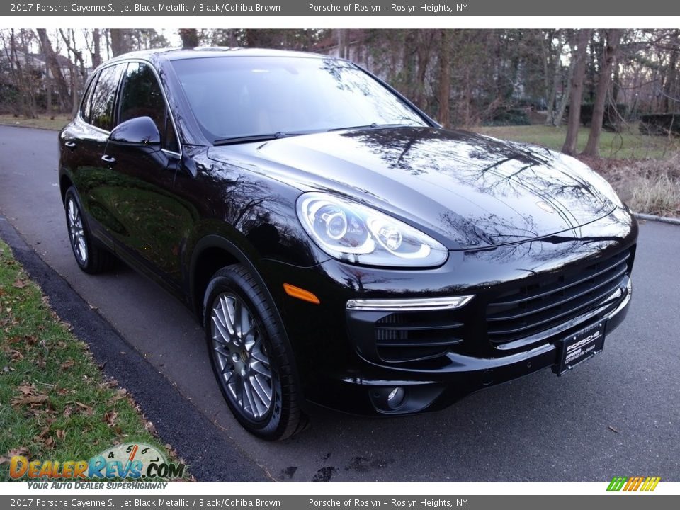 2017 Porsche Cayenne S Jet Black Metallic / Black/Cohiba Brown Photo #8