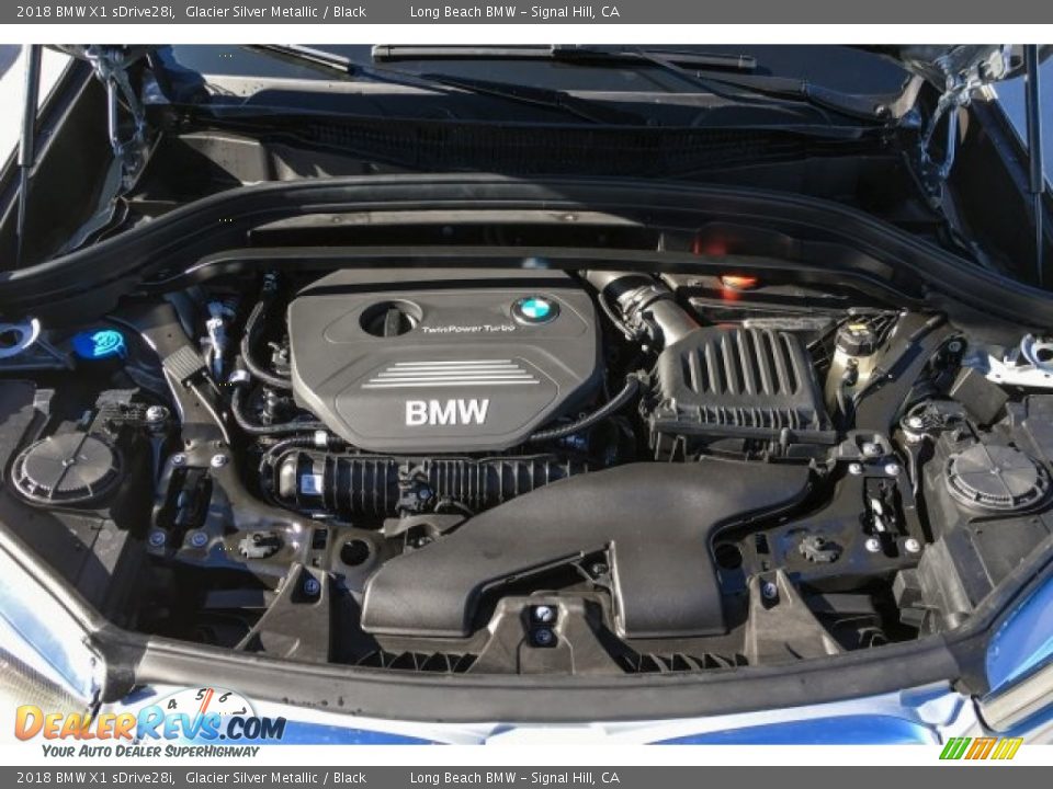 2018 BMW X1 sDrive28i Glacier Silver Metallic / Black Photo #8
