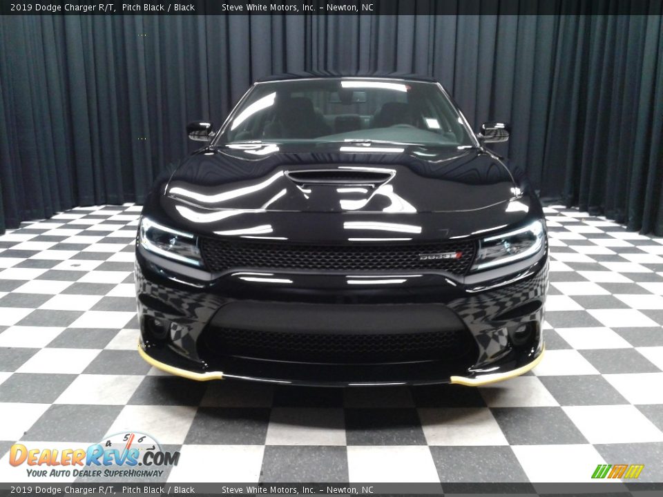 2019 Dodge Charger R/T Pitch Black / Black Photo #3