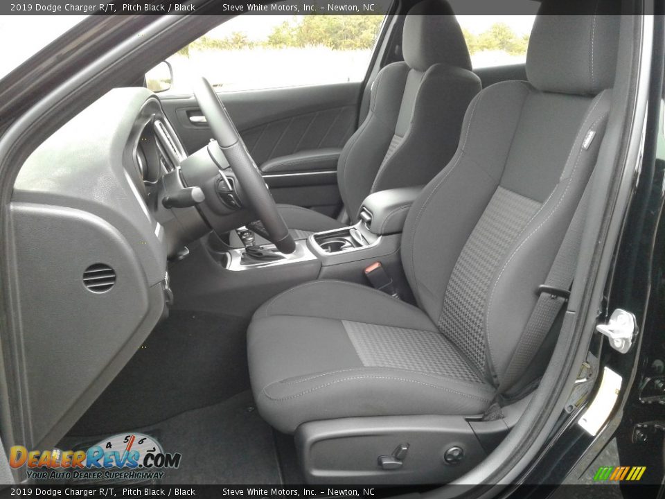 2019 Dodge Charger R/T Pitch Black / Black Photo #10