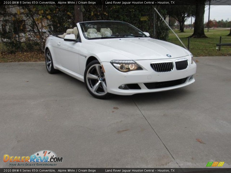 2010 BMW 6 Series 650i Convertible Alpine White / Cream Beige Photo #1