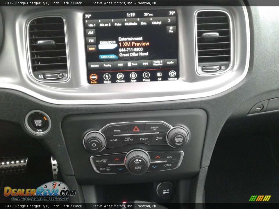 2019 Dodge Charger R/T Pitch Black / Black Photo #20