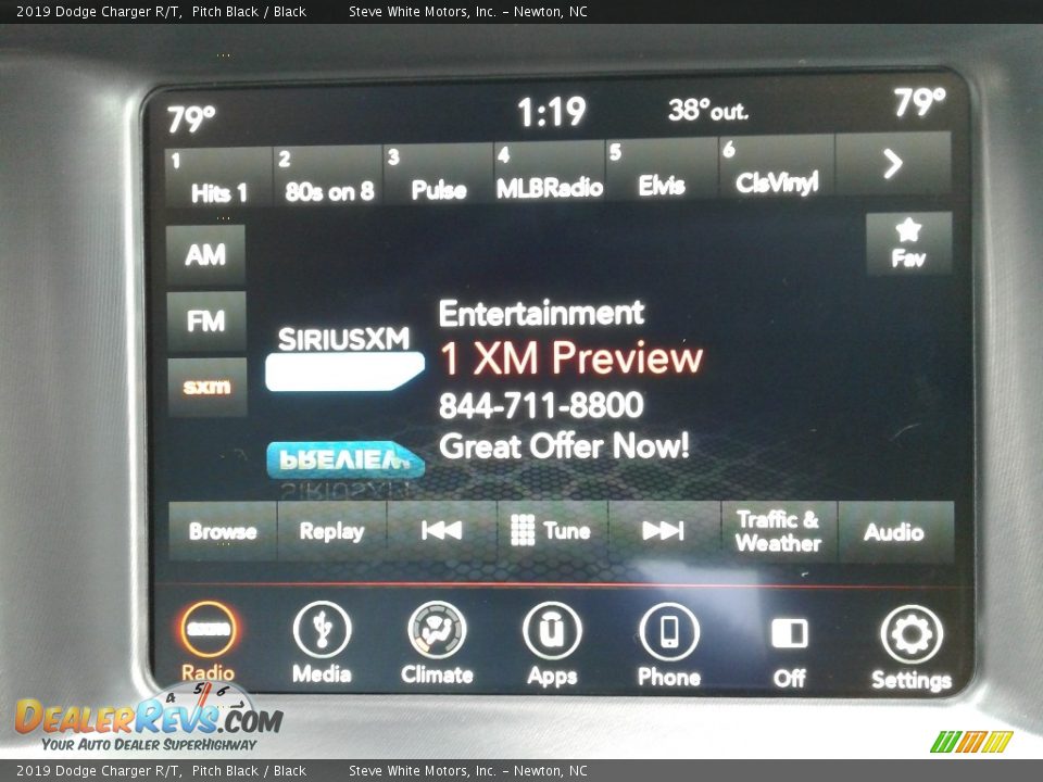 2019 Dodge Charger R/T Pitch Black / Black Photo #21