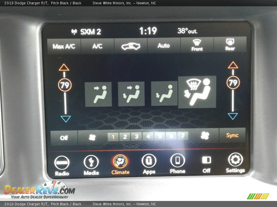 2019 Dodge Charger R/T Pitch Black / Black Photo #23