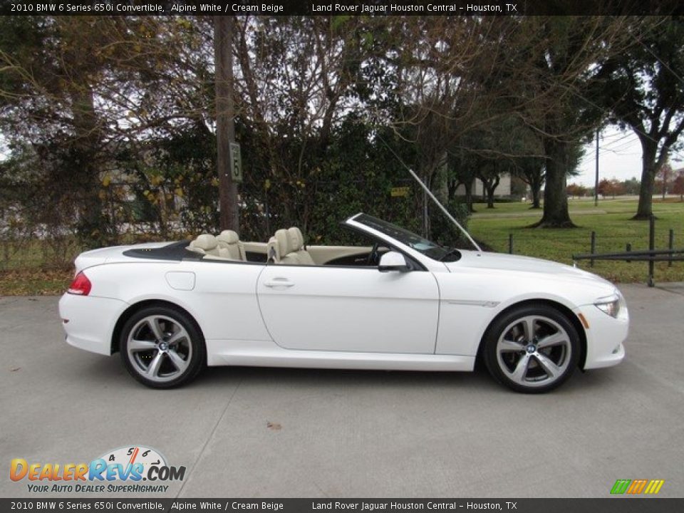 2010 BMW 6 Series 650i Convertible Alpine White / Cream Beige Photo #7