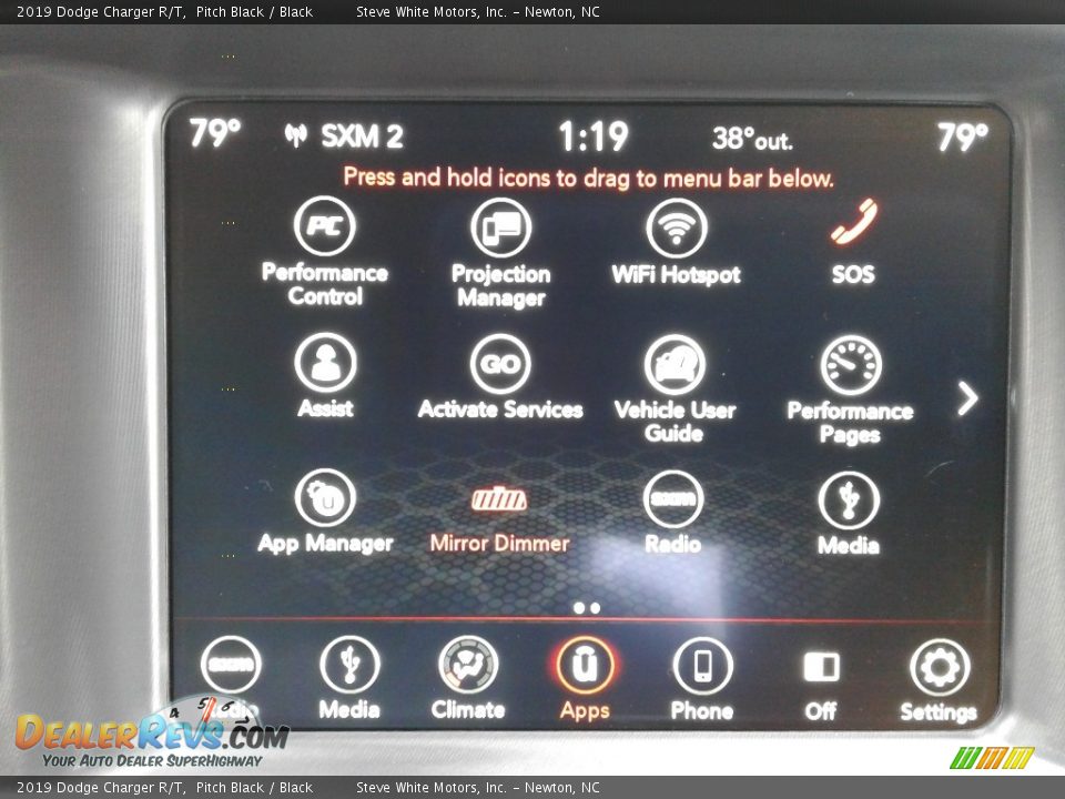 2019 Dodge Charger R/T Pitch Black / Black Photo #24