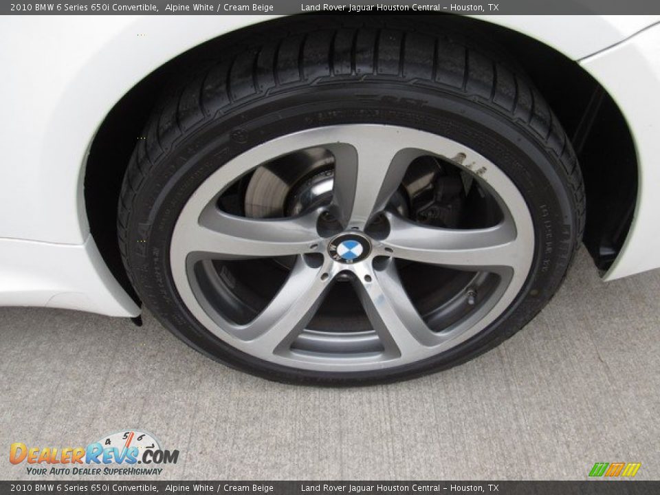 2010 BMW 6 Series 650i Convertible Alpine White / Cream Beige Photo #9