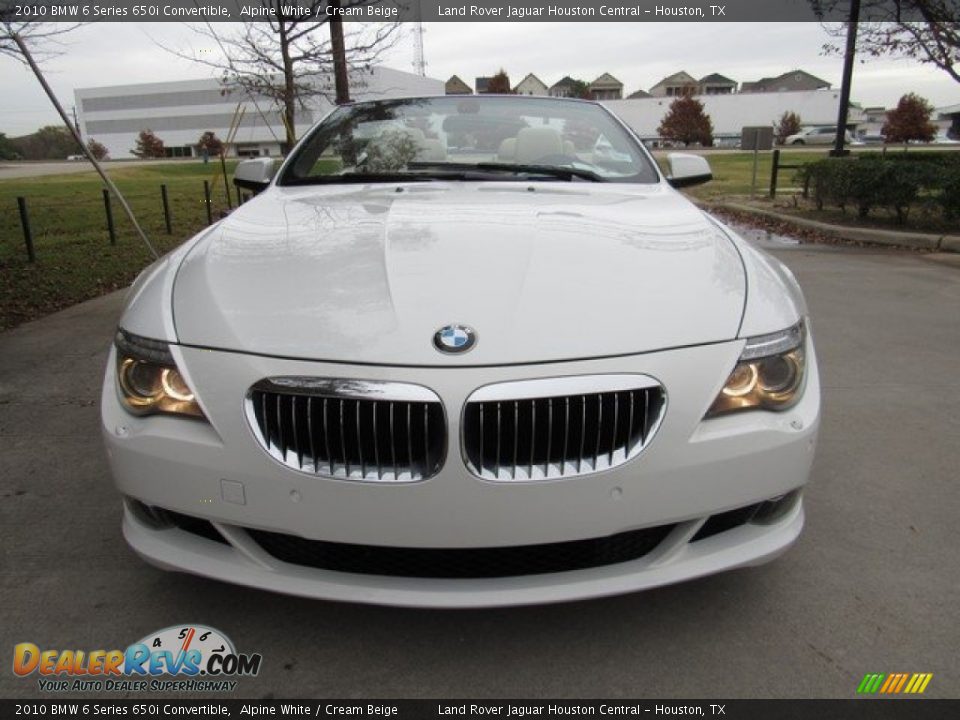 2010 BMW 6 Series 650i Convertible Alpine White / Cream Beige Photo #11