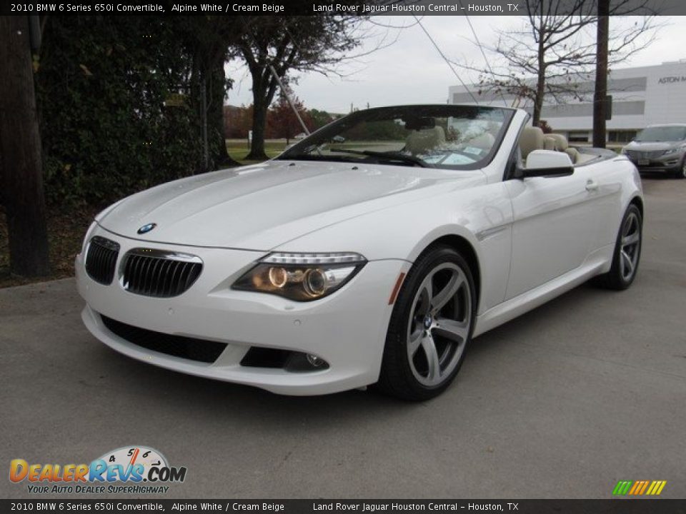 2010 BMW 6 Series 650i Convertible Alpine White / Cream Beige Photo #12