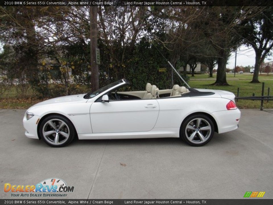 2010 BMW 6 Series 650i Convertible Alpine White / Cream Beige Photo #13