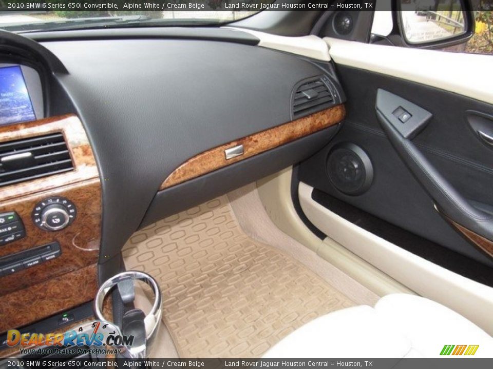 2010 BMW 6 Series 650i Convertible Alpine White / Cream Beige Photo #15