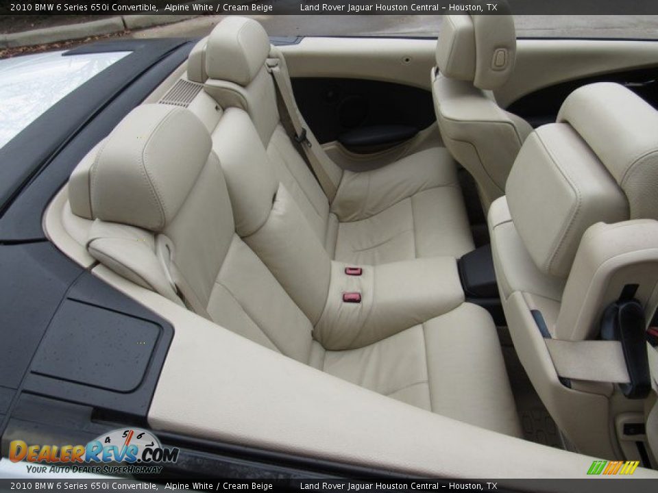 2010 BMW 6 Series 650i Convertible Alpine White / Cream Beige Photo #17