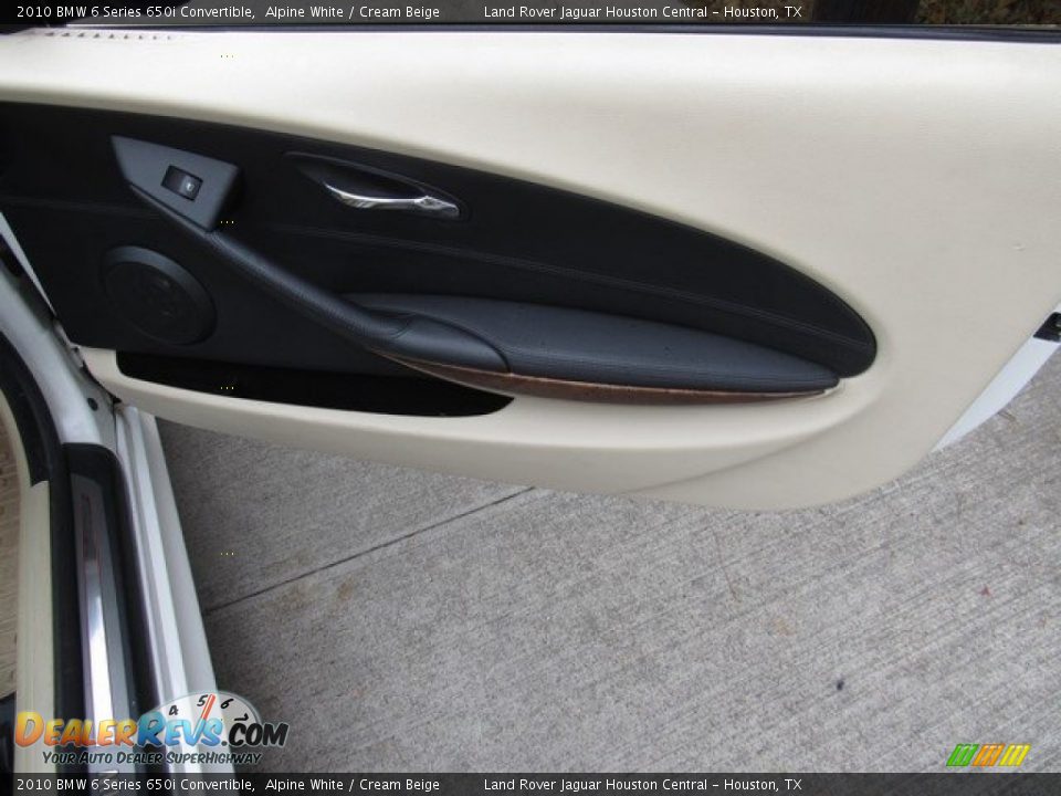 2010 BMW 6 Series 650i Convertible Alpine White / Cream Beige Photo #18