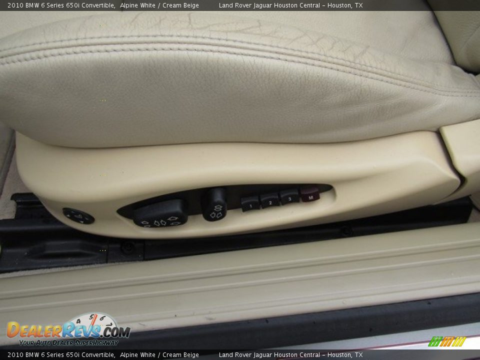 2010 BMW 6 Series 650i Convertible Alpine White / Cream Beige Photo #21