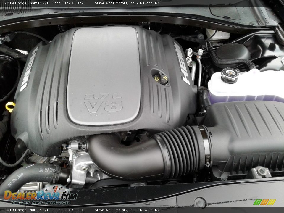 2019 Dodge Charger R/T Pitch Black / Black Photo #33