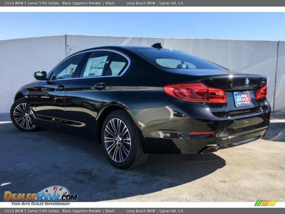 2019 BMW 5 Series 540i Sedan Black Sapphire Metallic / Black Photo #2