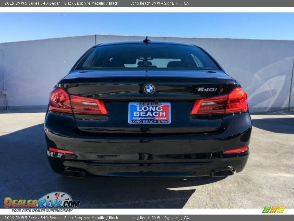 2019 BMW 5 Series 540i Sedan Black Sapphire Metallic / Black Photo #3