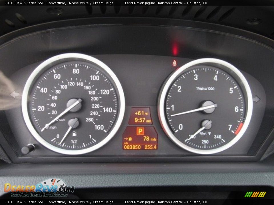2010 BMW 6 Series 650i Convertible Alpine White / Cream Beige Photo #25