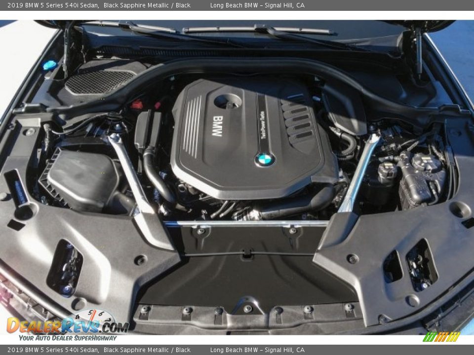 2019 BMW 5 Series 540i Sedan Black Sapphire Metallic / Black Photo #8
