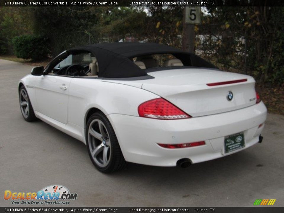 2010 BMW 6 Series 650i Convertible Alpine White / Cream Beige Photo #30
