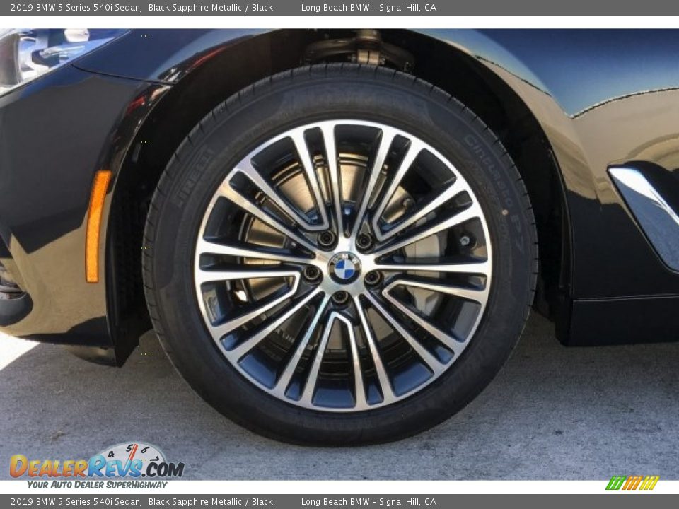 2019 BMW 5 Series 540i Sedan Black Sapphire Metallic / Black Photo #9