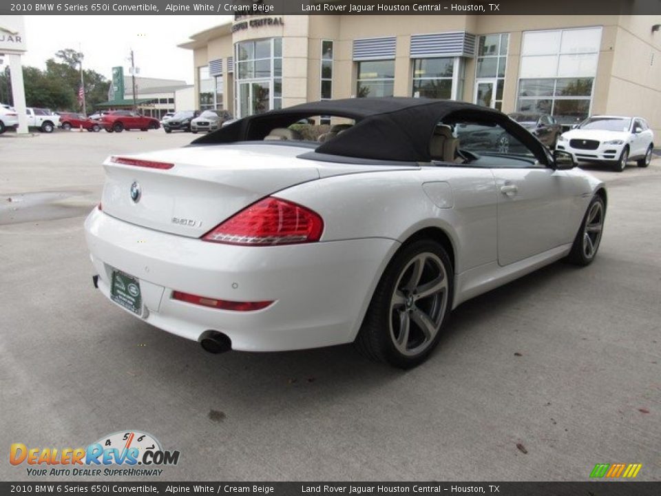 2010 BMW 6 Series 650i Convertible Alpine White / Cream Beige Photo #31