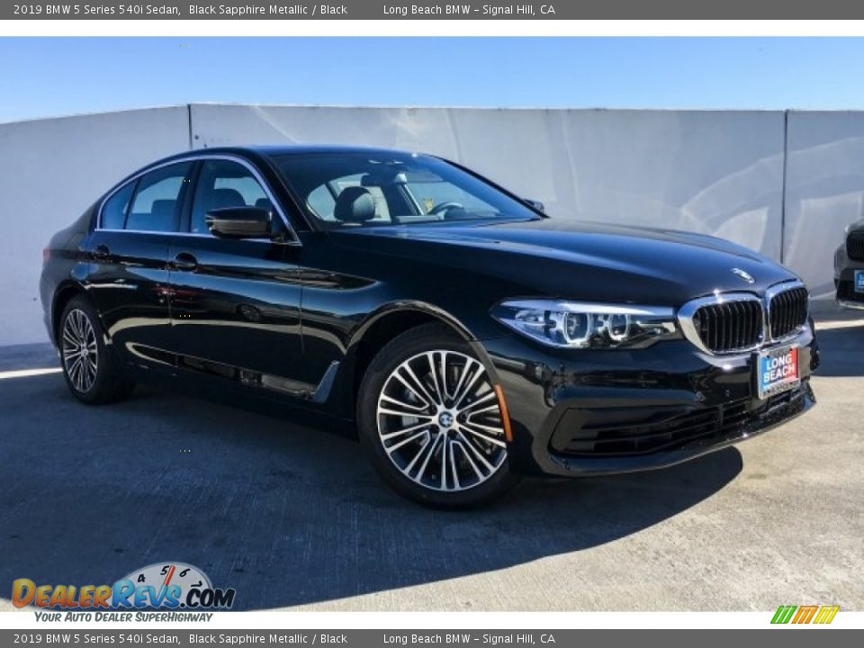 2019 BMW 5 Series 540i Sedan Black Sapphire Metallic / Black Photo #12