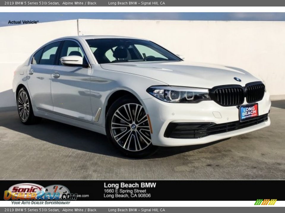 2019 BMW 5 Series 530i Sedan Alpine White / Black Photo #1
