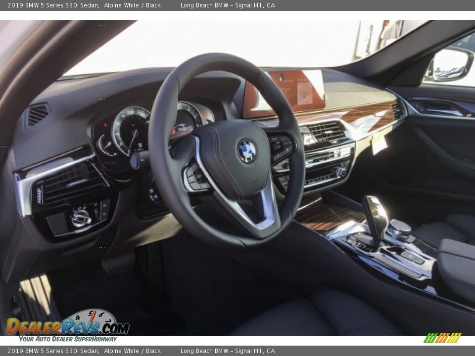 2019 BMW 5 Series 530i Sedan Alpine White / Black Photo #4