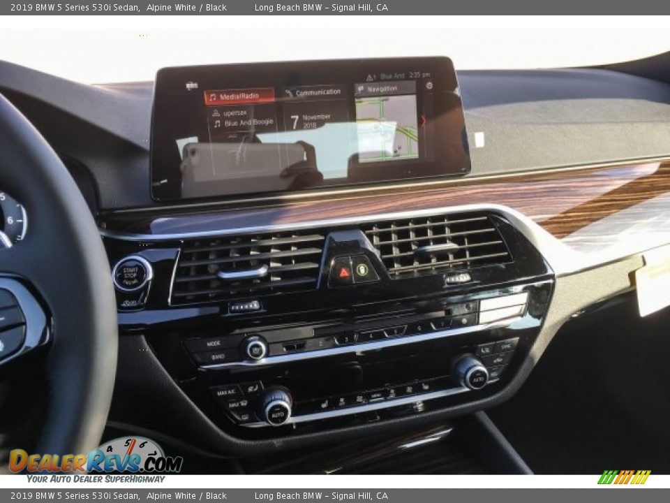 2019 BMW 5 Series 530i Sedan Alpine White / Black Photo #6