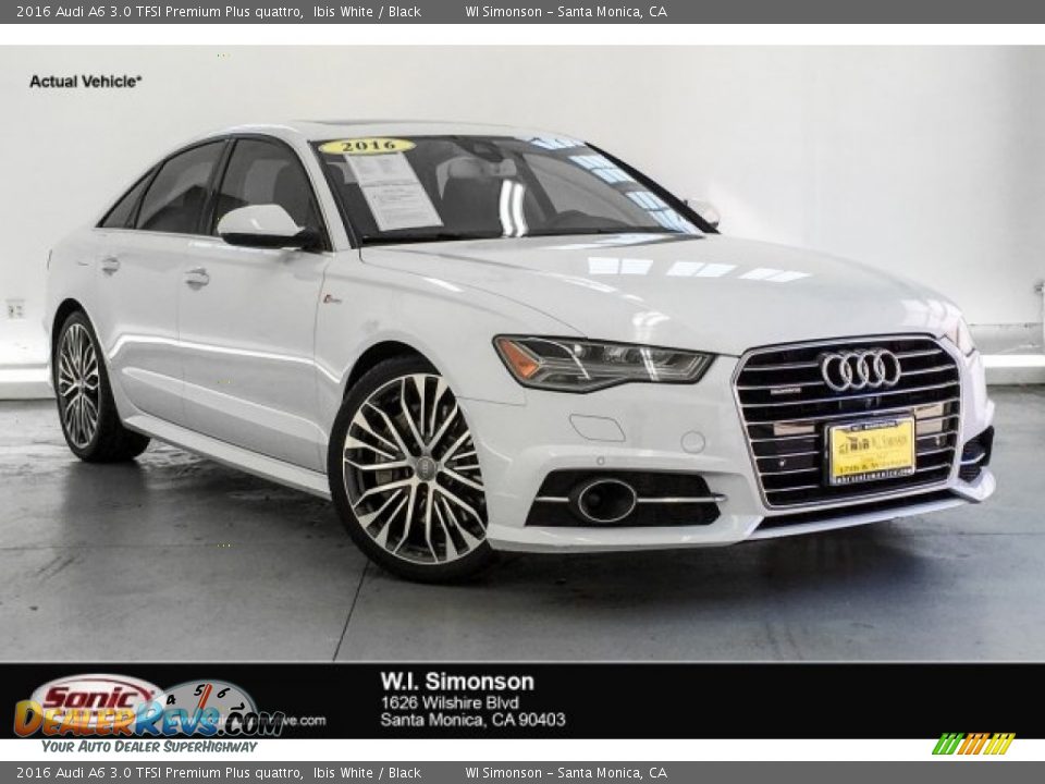 2016 Audi A6 3.0 TFSI Premium Plus quattro Ibis White / Black Photo #1