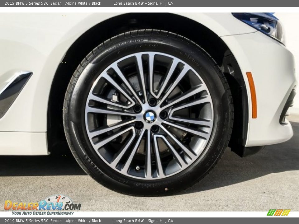 2019 BMW 5 Series 530i Sedan Alpine White / Black Photo #9