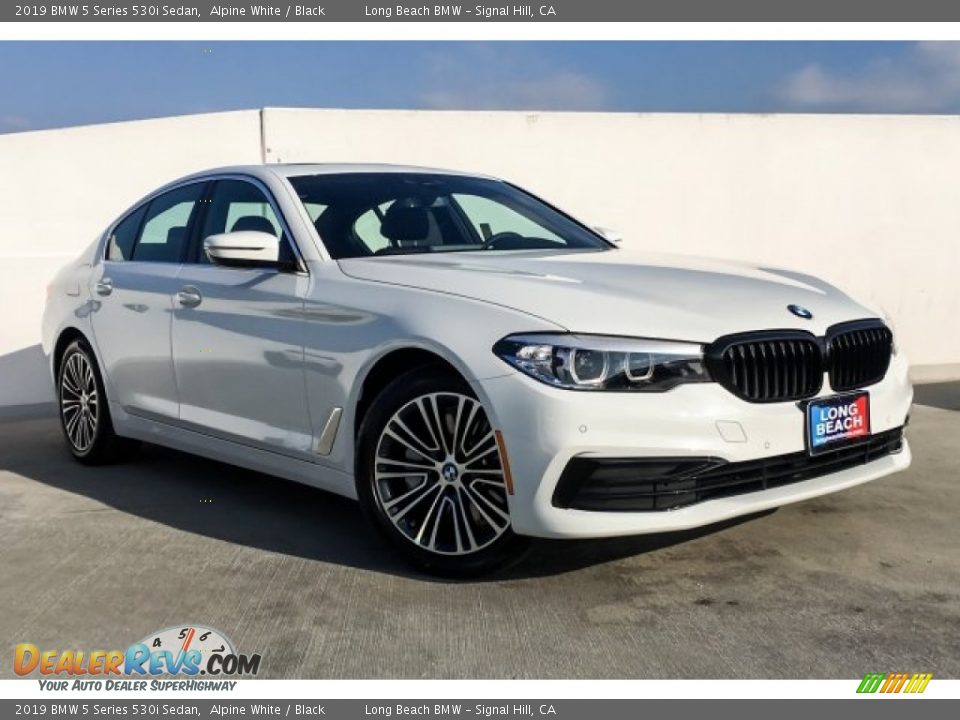 2019 BMW 5 Series 530i Sedan Alpine White / Black Photo #12