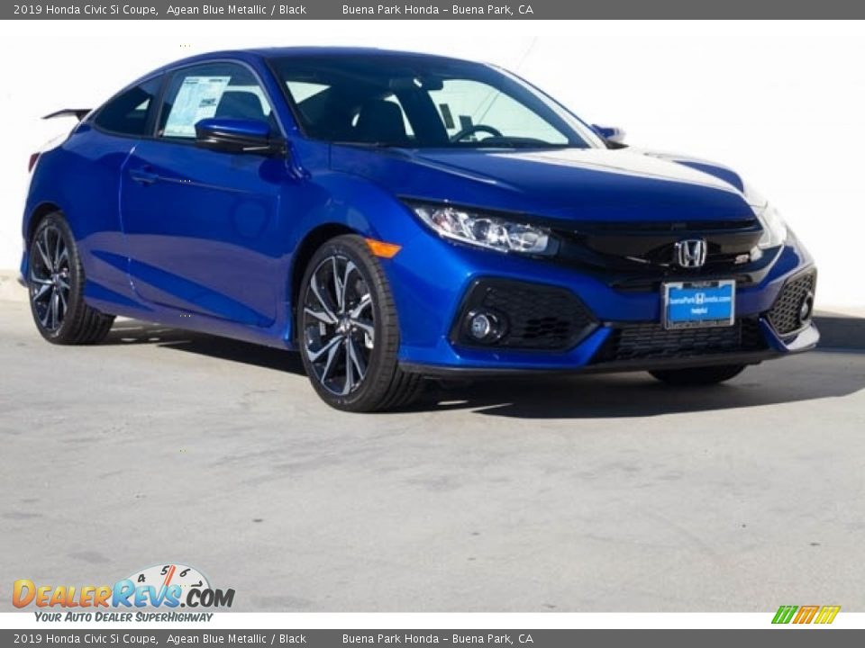 Front 3/4 View of 2019 Honda Civic Si Coupe Photo #1