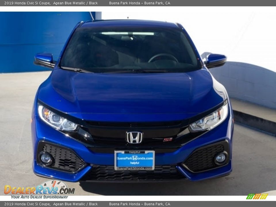 2019 Honda Civic Si Coupe Agean Blue Metallic / Black Photo #3